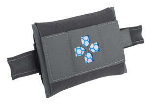 Blue Force Gear Belt Mounted Micro Trauma Kit NOW! in Wolf Gray features a laser-cut cross